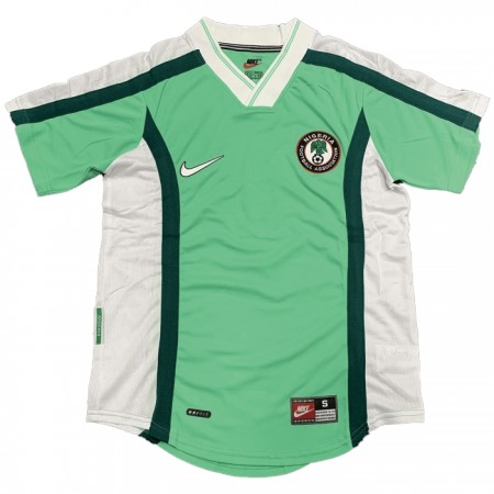 Koszulka Nigeria Retro Domowe 1998 Koszulki Piłkarskie Krótki Rękaw